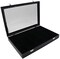 15-Grid Jewelry Organizer/Storage/Display Case with Acrylic Lid, Black Velvet